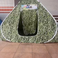 چادر مسافرتی ۱۲ نفره طرحدارچریکی سایبان دارصادراتی