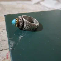 انگشتر فیروزه ۱۷ گرم کله قندی