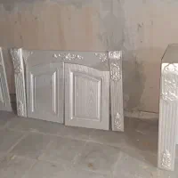 درب کابینت ممبران در حد نو همراه با کمد هود|جاکفشی، کمد، دراور|اشکذر, |دیوار