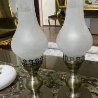 چراغ با پایه برنزی نور قابل تنظیم