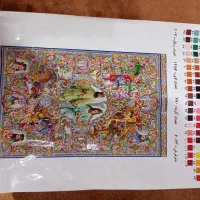 فروش نخ و نقشه سلاطین با دار|تابلو فرش|ملایر, |دیوار