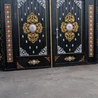 فروش انواع درب حیاط فرفوژه وupvc چوبی ضدسرقت پنجره|مصالح و تجهیزات ساختمان|بم, |دیوار