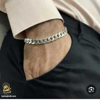 دستبند نقره دست ساز مردانه قابل تعویض هم می باشد