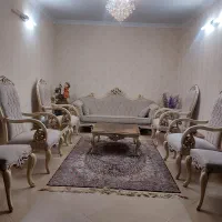 مبل ۷ نفره  استیل و میز ناهارخوری ۶ نفره