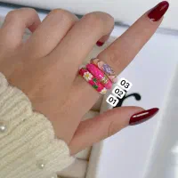 انگشتر میناکاری دستساز، فری سایز و ضدحساسیت|بدلیجات|تهران, امیرآباد|دیوار