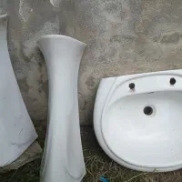 فروش دوعدد پایه روشویی ویک کاسه روشویی