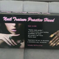 دست مفصلی تمرین کاشت ناخن