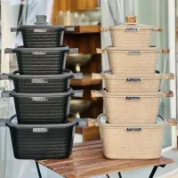 قابلمه بلک کوکرمربع اروپایی جدید قابلمه چدن سرامیک