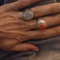 انگشتر نقره عقیق سوسنی|بدلیجات|بروجن, |دیوار