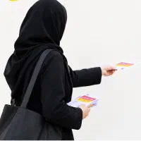 تراکت پخش کن خانم نیازمندیم