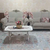 مبل 9 نفره با جلو مبلی ودوتا عسلی