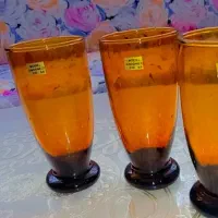 پارچ ولیوان قدیمی اندونزی کهربایی زیبا وآنتیک|کلکسیون اشیاء عتیقه|اسکو, |دیوار