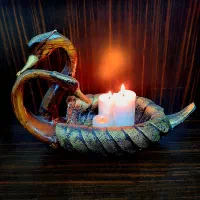 مجسمه و جاشمعی دکوری قوی زیبا