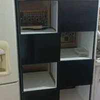 کتابخانه دست ساز، بوفه|کتابخانه، شلف، قفسه‌های دیواری|اسلام‌شهر, شهرک واوان|دیوار