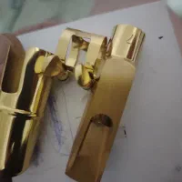 دهنی فلزی ساکسیفون سوپرانو با روکش طلا|سازهای بادی|سقز, |دیوار