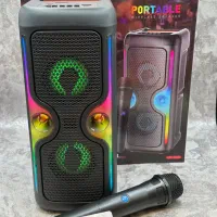 اسپیکر بلوتوثی شارژی میکروفن دار رقص نور KTS2223