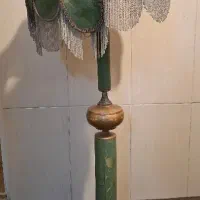 آباژور ایستاده قدیمی (وینتج) - سبز و طلایی