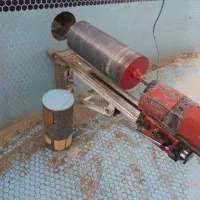 کرگیری و کاشت میلگرد و نصب صفحه پلیت