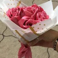 گل رز روبانی|گل مصنوعی|شیراز, ارم|دیوار
