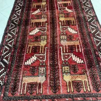 قالیچه ۲ متری پشم دستبافت قدیمی سالم