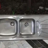 سینک دوقلو اخوان استیل اصل روکار