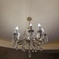 لوستر برنجی شیک|لوستر و چراغ آویز|ساری, |دیوار