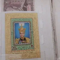 تمبر قدیمی بلوک و تکی