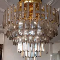 لوستر کریستالی دو نوره