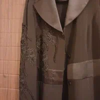 مانتو مجلسی کار شده شیک سایز ۴۶ نو