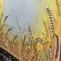 تابلو نقاشی گندم زار|تابلو، نقاشی، عکس|تهران, شهرک ولیعصر شمالی|دیوار