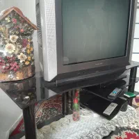 تلوزیون ۲۹ اینچ پاناسونیک با میز شیشه ایی