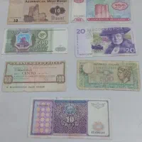 تعدادی اسکناس کلکسیونی خارجی و پهلوی