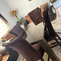 میزناهارخوری ۴نفره قهوه ای سوخته