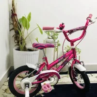 دوچرخه دخترانه صورتی سایز ۱۲ نونو