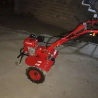 شخم زدن با تیلر و علفزنی با دستگاه