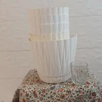 گلدان سرامیکی و پلاستیکی|گل و گیاه طبیعی|قم, باجک سه|دیوار