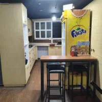 میز بار چوب و فلز با صندلی