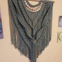 دیوار کوب مکرومه