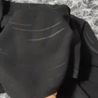 دو عدد چادر مشکی نازک دوخته شده در حد نو