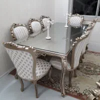 مبل ۹ نفره و نهارخوری ۸ نفره چوب سوپر راش گرجستان|مبلمان خانگی و میز عسلی|مشهد, فرهنگ|دیوار