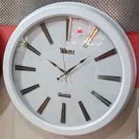 ساعت دیواری WALAR سایز 60  پتینه  قهوه ای و سفید