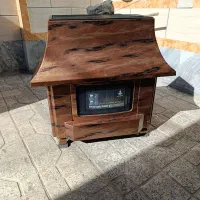 بخاری گازی طرح شومینه