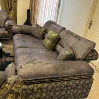 مبلمان راحتی لاکچری ۸نفره تخت شو در حد نو