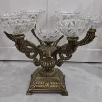 دو عدد شمع دان و هفت سین