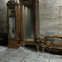 ست بوفه ساعت ایستاده و میز تلویزیون|بوفه، ویترین، کنسول|صباشهر, |دیوار