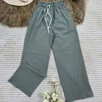 شلوار بگ کتان جنس کتان