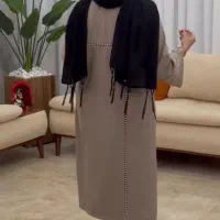 مانتویی تماما با گیپور تزئین شده