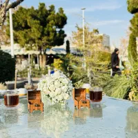 اجاره دسته گل عروس گل لاله و عکاسی