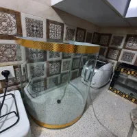 ۳ عدداکواریوم شیشه خم و معمولی