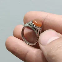 ۲تا انگشتر کهنه قدیمی نقره|جواهرات|آفتاب, |دیوار